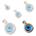 14k Gold Evil Eye Pendant 12mm