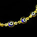Gold 14k Evil Eye Bracelet Dark Blue (5mm)