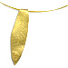 The Elaia Collection - Gold Plated Sterling Silver Necklace - Olive Leaf