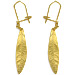 The Elaia Collection - Gold Plated Sterling Silver Earrings - Olive Leaf