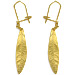 The Elaia Collection - Gold Plated Sterling Silver Earrings - Olive Leaf