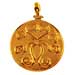 The Agamemnon Collection - 24K Gold Plated Sterling Silver Pendant - Octopus Motif (32mm)