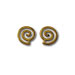 14k Gold Minoan Spiral Post Earrings 8mm