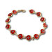 14k Gold Mati Red Evil Eye Bracelet (8mm)