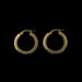 14k Gold Filled Two-Tone Greek Key Hoop Earrings (21mm)