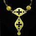 Mount Athos Gold Plated Necklace w/ Cross Motif
