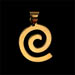 14k Gold Pendant w/ Swirl Motif (10mm)