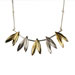 The Elaia Collection - 24k Gold Plated Sterling Silver Necklace - Olive Leaves (65mm)