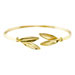 The Elaia Collection - 24k Gold Plated Sterling Silver Bracelet - Olive Leaf Pair