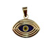 9k Gold Pendant - Evil Eye (17mm)