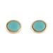 14k Gold Post Earrings w/ Turquoise (4mm)