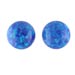 14k Gold Post Earrings w/ Opal (8mm)