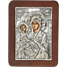 G0203 Orthodox Saint Silver Icon - Panayia ( Virgin Mary ) Odigitria 13x19cm