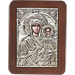 G0204 Orthodox Saint Silver Icon - Panayia ( Virgin Mary ) Odigitria 13x19cm
