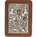 G0212 Orthodox Saint Silver Icon - Panayia ( Virgin Mary ) I Skepi 13x19cm