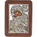 G0213 Orthodox Saint Silver Icon - Panayia ( Virgin Mary ) Karditsiotissa Glikofilousa 13x19cm