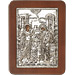 G0217 Orthodox Saint Silver Icon - Evagelismos ( Annunciation ) 13x19cm