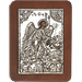 G0219 Orthodox Saint Silver Icon - Agios Ioannis ( Saint John ) Prodromos 13x19cm