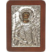 G0232 Orthodox Saint Silver Icon - Agios Minas ( Saint Menas the Martyr ) 13x19cm
