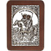 G0269 Orthodox Saint Silver Icon - Agios Theodori ( Saint Theodore ) 13x19cm