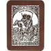 G0269 Orthodox Saint Silver Icon - Agios Theodori ( Saint Theodore ) 13x19cm