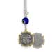 Sterling Silver Car Rear-View Mirror Charm - Constaninato (18mm)