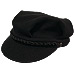 Women's Black Wool Greek Fisherman's Hat