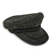 Wool Tweed Greek Fisherman's Hat - Black