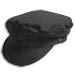 Greek Fiddler Fisherman Hat - Black Cotton