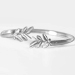 Niki Collection :: Victory Laurel Sterling Silver Cuff Bracelet 7.5 inch