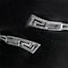 Sterling Silver Cuff Bracelet - Small Greek Key (6.5cm)