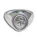Sterling Silver Prince Carrying Lillies-Owl (oval) Men