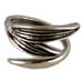 Olive Leaves Oxidized Sterling Silver Adjustable Ring