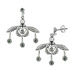 Sterling Silver Earrings - Minoan Bee (21mm)
