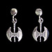 Sterling Silver Earrings - Minoan Axe (20mm)