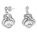 Sterling Silver Earrings - Tragedy Masks (29mm)