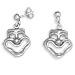 Sterling Silver Earrings - Comedy Masks (29mm)