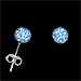 The Rio Collection - Swarovski Crystal Ball Post Earrings Blue (6mm)