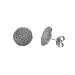 Sterling Silver Earrings - Phaistos Disc (8mm)