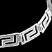 The Athena Collection - Sterling Silver Bracelet - Greek Key Links (8mm)