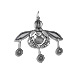 Sterling Silver Pendant - Minoan Bee (41mm)