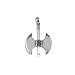 Sterling Silver Pendant - Decorated Minoan Double Axe (33mm)