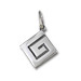 Sterling Silver Pendant - Greek Key Diamond (17mm)