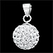 The Rio Collection - Swarovski Crystal Ball Pendant White (10mm)