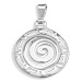 Sterling Silver Pendant - Greek Key Swirl (25mm)
