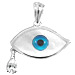 The Amphitrite Collection - Sterling Silver Pendant - Mother of Pearl Mati w/ Teardrop (25mm)