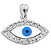 The Amphitrite Collection - Sterling Silver Pendant - Mother of Pearl Mati w/ Swarovski (23mm)