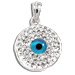 The Amphitrite Collection - Sterling Silver Pendant - Mother of Pearl Mati w/ Swarovski (18mm)
