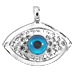 The Amphitrite Collection - Sterling Silver Pendant - Mother of Pearl Mati w/ Swarovski (23mm)