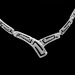 Sterling Silver Necklace - Greek Key Motif Links (3mm)